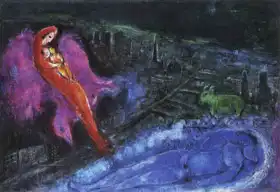Chagall, Marc: Bridge over the Seine
