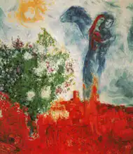Chagall, Marc: Lovers at St. Paul