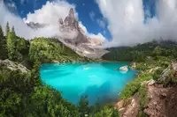 Castor, Claude Jean: Veneto - Lago di Sorapis Panorama