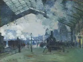 Monet, Claude: Check the train station to the Saint Lazare