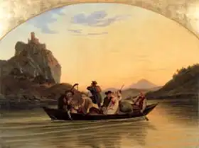 Richter, Ludwig Adrian: Crossing the Elbe at Aussig