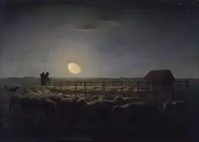 Millet, J. F.: Chalet in moonlight