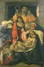 Botticelli, Sandro: Lamentation over the dead Christ