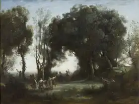 Corot, J. B. Camille: Morning - dancing nymphs