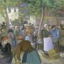 Pissarro, Camille: Poultry market in Gisors