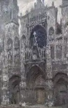 Monet, Claude: Rouen Cathedral in gray