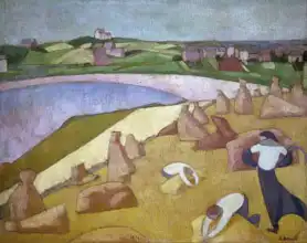 Bernard, Emile: Harvest by the sea