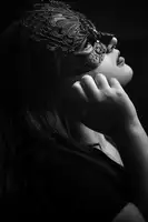 Sallis, Chris: Sammy Masquerade Mask B&W