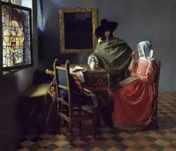 Vermeer, Jan: Glass of wine