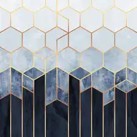 Fredriksson, Elisabeth: Soft Blue Hexagons