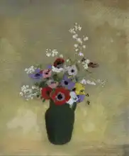 Redon, Odilon: Large vase of flowers