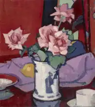 Peploe, Samuel John: Roses in Chinese vase