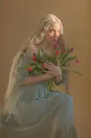 Durisova, Michaela: Lady with flowers