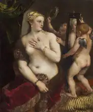 Tizian: Venus with mirror