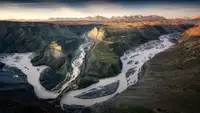 Yuan, Cui,: Anjihai Grand Canyon with Light and Shadow