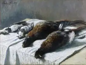 Monet, Claude: Still life with pheasants and plovers