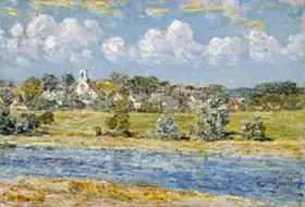 Hassam, Childe: Landscape of Newfields, New Hampshire