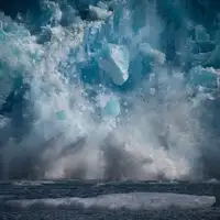 Xu, Leah: ice burg falling