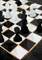 Manovski, Sarah: Chess black and gold 1