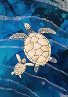 Manovski, Sarah: Gold turtles swimming