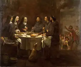 Viladomat, Antoni: St. Francis and St. Clara at dinner