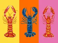 Straker, Alice: Lobster Langoustines Pop Art 3