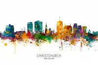 Tompsett, Michael: Christchurch New Zealand Skyline