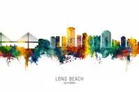 Tompsett, Michael: Long Beach California Skyline