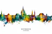 Tompsett, Michael: Wiesbaden Germany Skyline