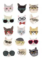 Melin, Hanna: Cats With Glasses
