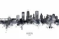 Tompsett, Michael: Akron Ohio Skyline