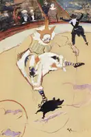 LAUTREC, TOULOUSE: At the Circus Fernando Medrano With a Piglet (ca. 1889)