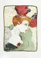 LAUTREC, TOULOUSE: Bust of Mademoiselle Lender (1895)