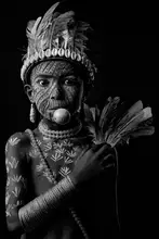 Chakraborty, Abhraneel: Tribal child portrait BW