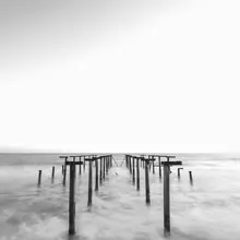 akyurt, engin: old pier and dramatic seascape
