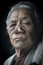 Molina, Elena: Apatani elder at Ziro valley, Arunachal Pradesh