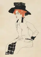 Schiele, Egon: Portrait of a Woman 1910