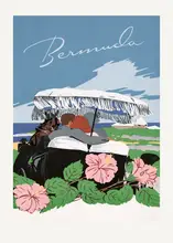 Poster, Travel Vintage: Bermuda (1940 1950) By Adolph Treidler