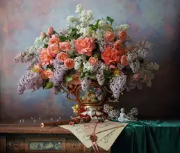 Morozov, Andrey: Still life with flowers