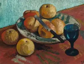 Modersohn-Becker, Paula: Still life with appled and green glass