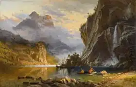 Bierstadt, Albert: Indians Spear Fishing