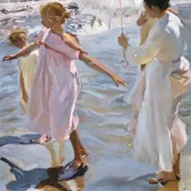 Sorolla y Bastida, Joaquin: Time for a Bathe, Valencia