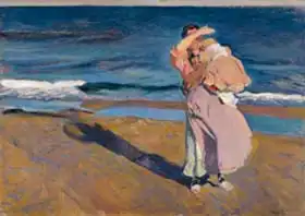 Sorolla y Bastida, Joaquin: Fisherwomen with her son