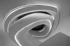 konglingming: Spiral staircase  (Designed by Zaha Hadid