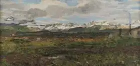 Segantini, Giovanni: Paesaggio sul Maloja (Ritorno al paese natio)
