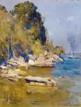 Streeton, Arthur: From my camp (Sirius Cove)