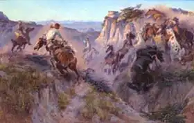 Russell, Charles Marion: Wild Horse Hunters