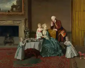 Zoffany, Joseph Johan: John, Fourteenth Lord Willoughby de Broke, and His Family
