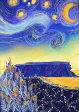 the, by Art: A starry cape town night