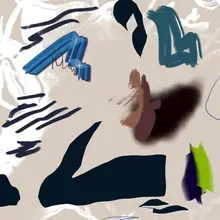 Dean, Little: Mixed media abstract